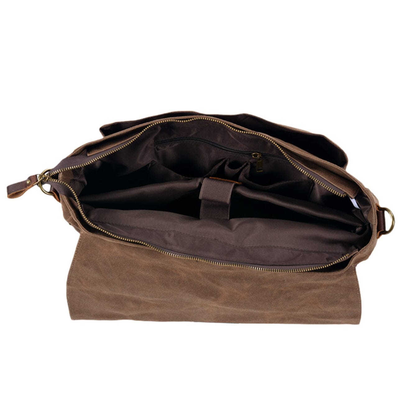 Canvas and Leather Crossbody Bag | BRUGES